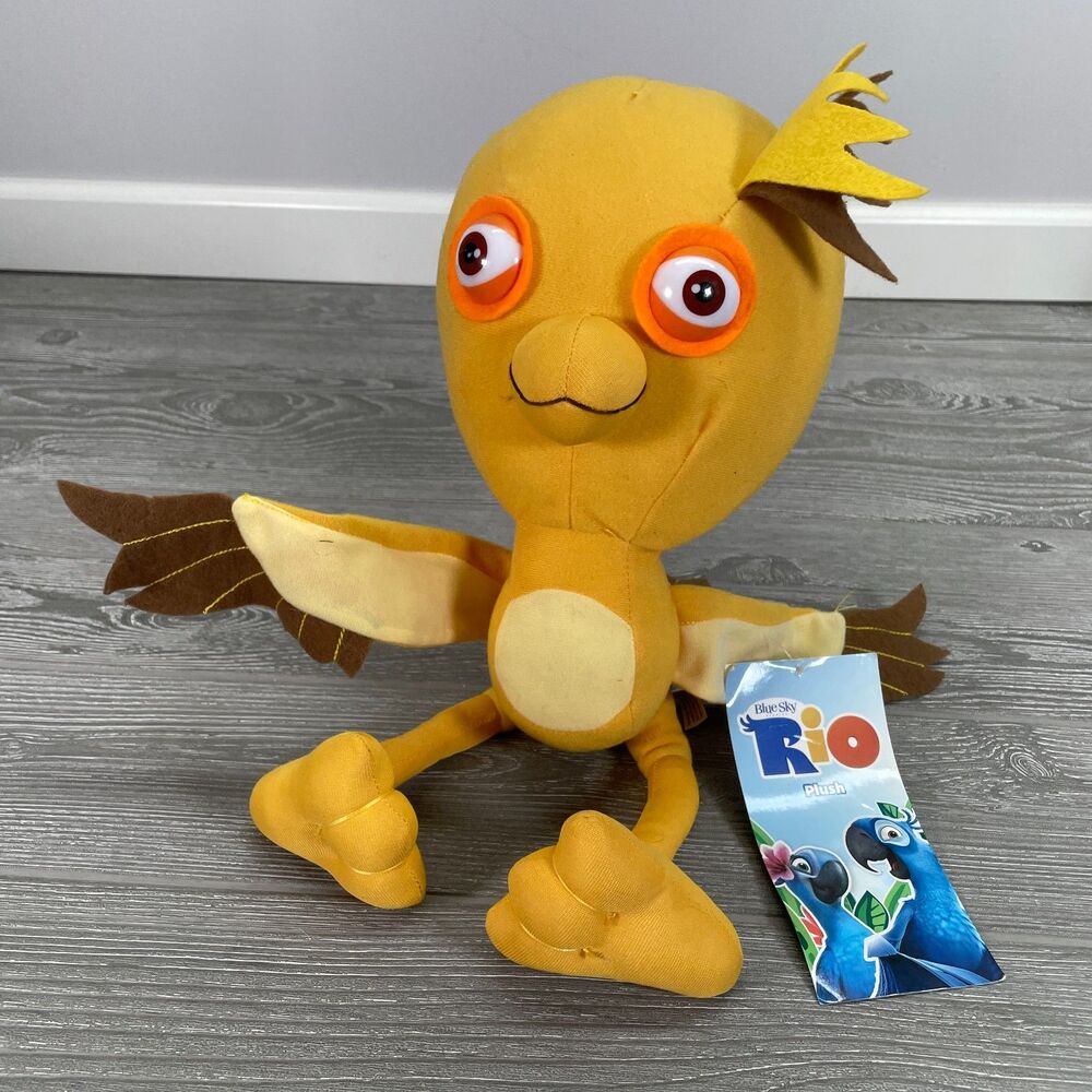 2013 Toy Factory Rio NICO Yellow Bird 16" Plush Stuffed Animal Brazil Brasil NEW
